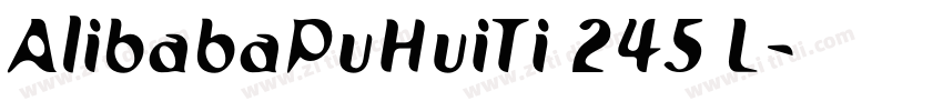 AlibabaPuHuiTi 245 L字体转换
